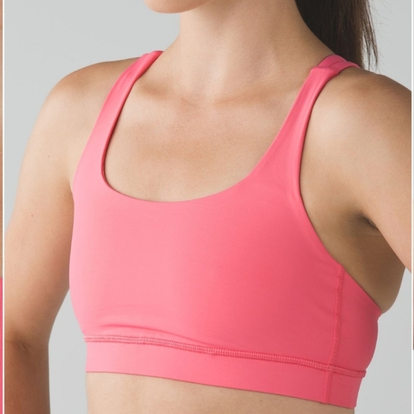 Lululemon Pink Energy Bra Sz 6 - Picture 2 of 5